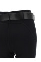 Leggings with stirrup and belt Black