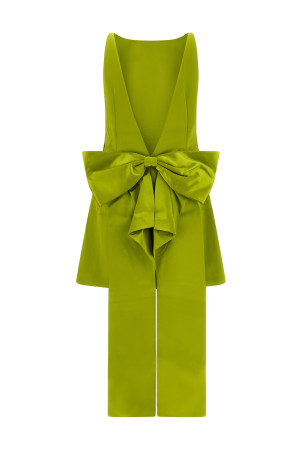 Maxi bow dress Green