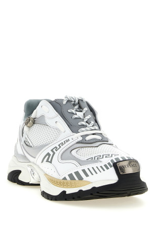 'Icaro' mesh and leather fabric sneakers Multicolor