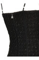 Bouclé midi dress Black