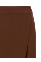 Брюки с асимметричными вставками, коричневые ALBERTO BIANI CC862W0024165
