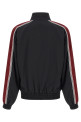Craquelé-effect blouson Black