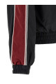 Craquelé-effect blouson Black