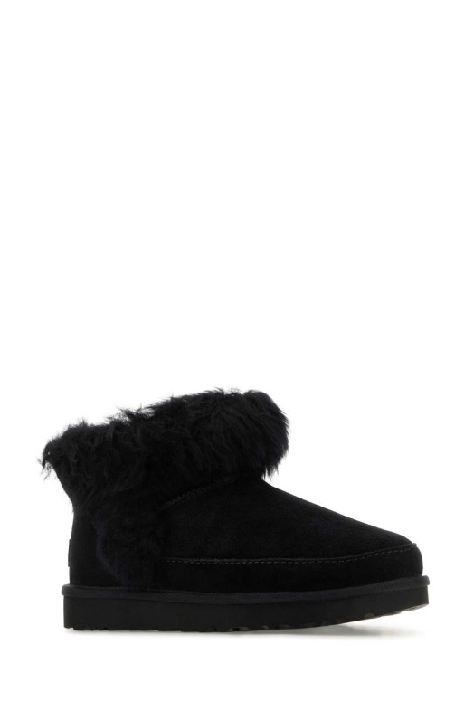 Black suede Ultra Mini ankle boots Black UGG (1173832)
