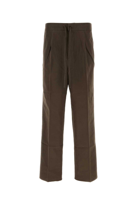 Chocolate cotton wide-leg pant Brown FEAR OF GOD ESSENTIAL (130SP268523F)