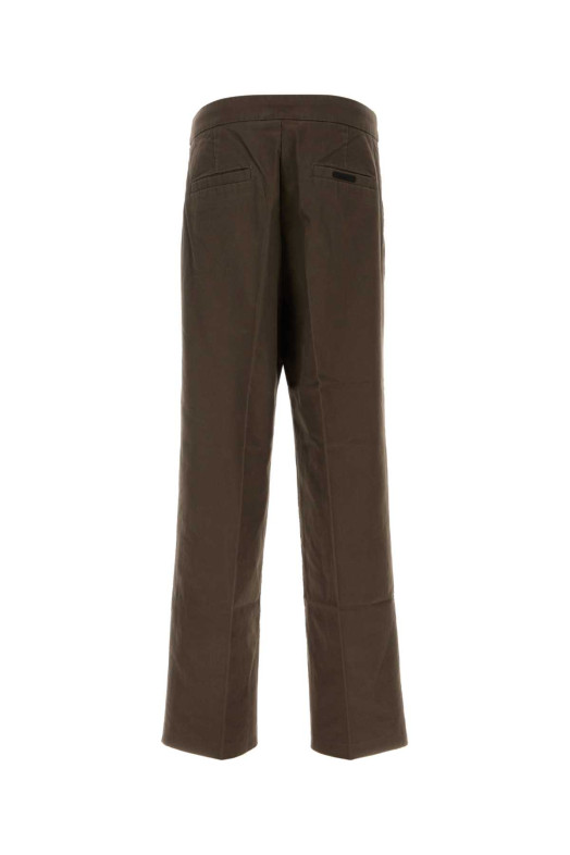 Chocolate cotton wide-leg pant Brown FEAR OF GOD ESSENTIAL (130SP268523F)