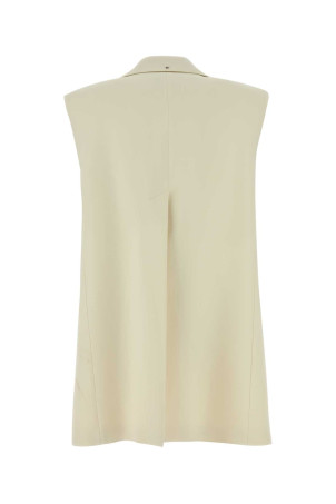 Cream stretch crepe Campale vest Black SPORTMAX (2612281013600)