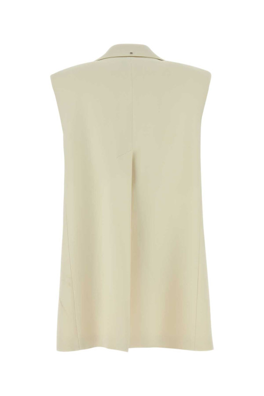 Cream stretch crepe Campale vest Black SPORTMAX (2612281013600)