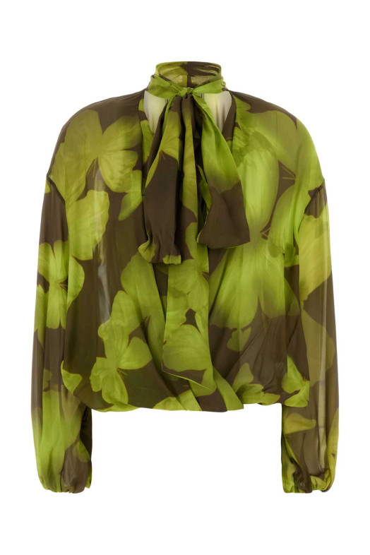 Printed georgette blouse BLUMARINE (4C269A)