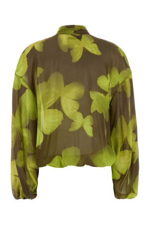 Printed georgette blouse BLUMARINE (4C269A)