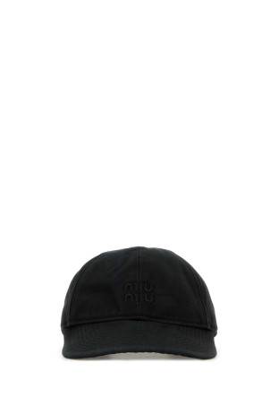Slate cotton baseball cap Black MIU MIU (5HC3702CR2)