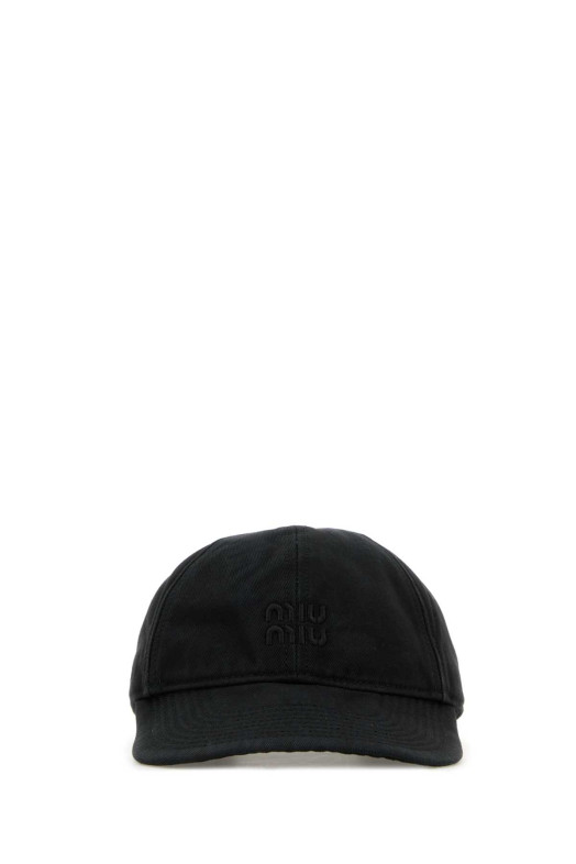 Slate cotton baseball cap Black MIU MIU (5HC3702CR2)
