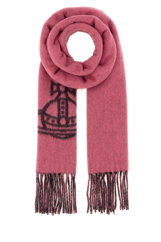 Dark pink wool scarf VIVIENNE WESTWOOD (81030006W01MK)