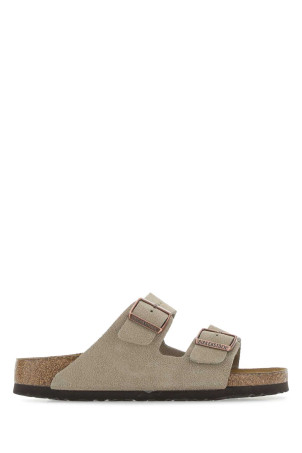 Sand leather Arizona slippers Gray BIRKENSTOCK (951303)