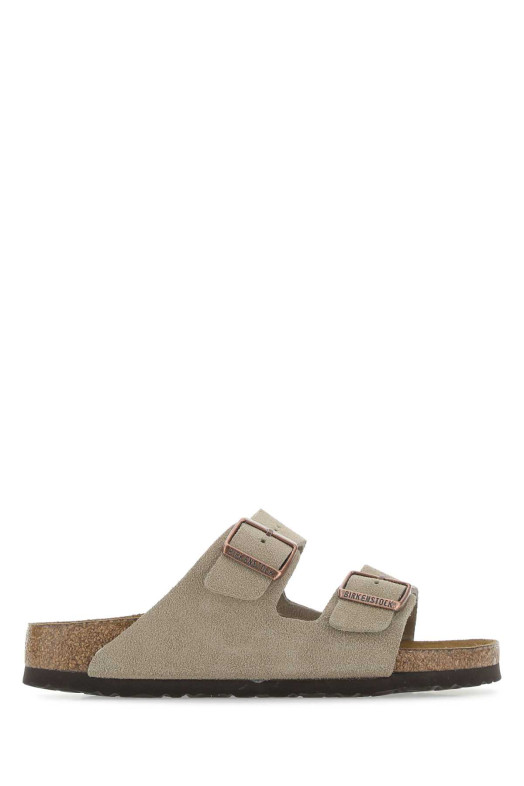 Sand leather Arizona slippers Gray BIRKENSTOCK (951303)