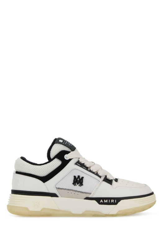 Two-tone mesh and leather MA-1 sneakers White/Black AMIRI (AMFOSR1048)