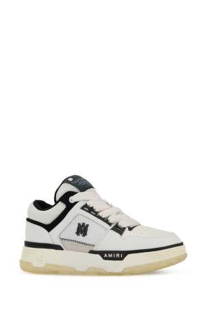 Two-tone mesh and leather MA-1 sneakers White/Black AMIRI (AMFOSR1048)