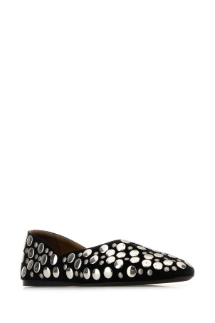 Embellished suede Jane ballerinas Multicolor KHAITE (F4059970L970)