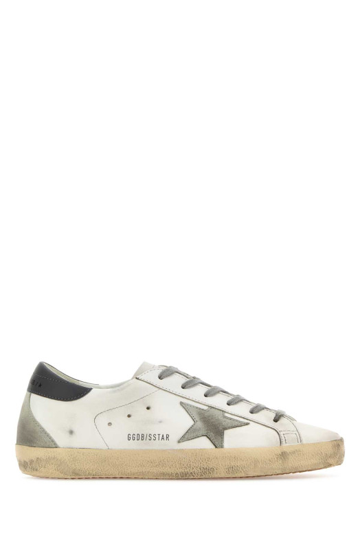 Многоцветные кожаные кроссовки Super-Star Classic от бренда GOLDEN GOOSE DELUXE (GMF00102F006113)