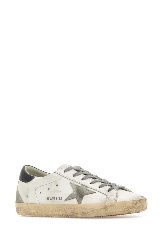 Многоцветные кожаные кроссовки Super-Star Classic от бренда GOLDEN GOOSE DELUXE (GMF00102F006113)
