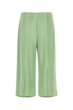 Pastel green polyester pant HOMME PLISSE' ISSEY MIYAKE (HP66JF255)