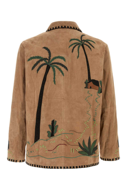 Biscuit suede Fuga jacket Brown BAZISZT (JA01055)
