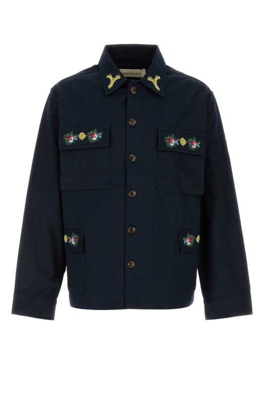 Midnight blue oxford Pine shirt Blue BAZISZT (JA24012)