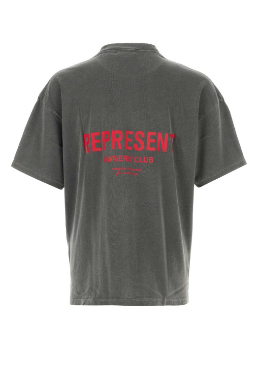 Dark grey cotton oversize t-shirt REPRESENT (OCM41114)