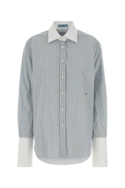 Embroidered poplin shirt PRADA (P465JRSOOO1H1K)