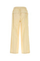 Ivory cotton Corniche pant Beige BAZISZT (PA04012)
