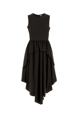 Brown viscose blend dress Brown LOEWE (S359Y09XMT)