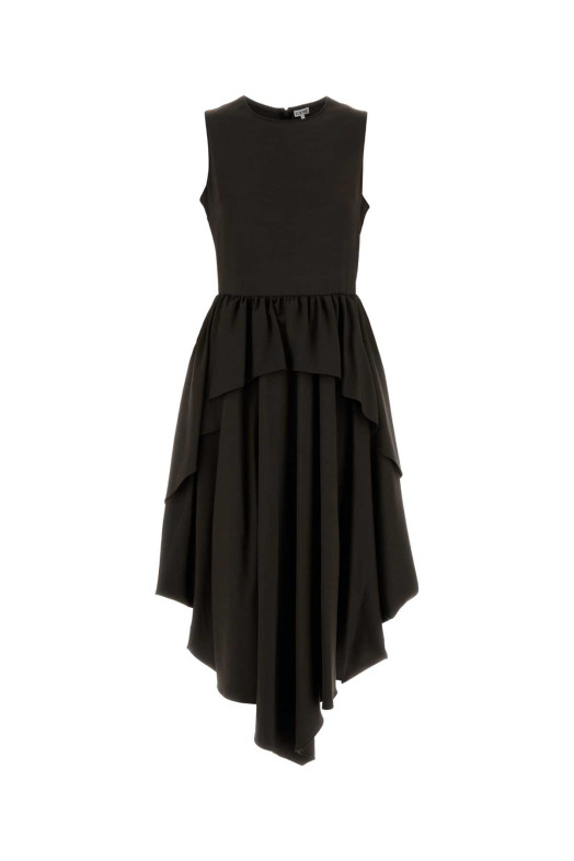 Brown viscose blend dress Brown LOEWE (S359Y09XMT)