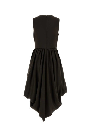 Brown viscose blend dress Brown LOEWE (S359Y09XMT)