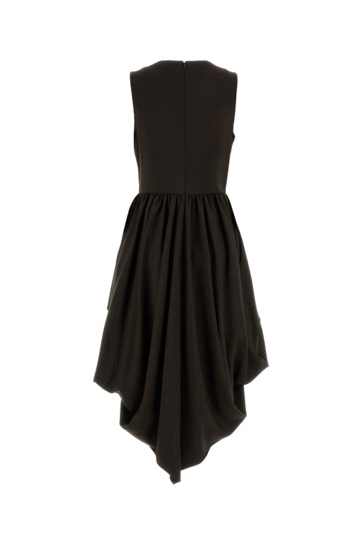 Brown viscose blend dress Brown LOEWE (S359Y09XMT)