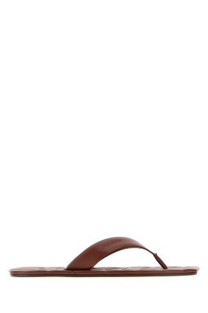Chocolate leather thong slippers Red JW ANDERSON (SL0016LA0232)