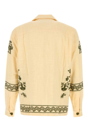 Yellow cotton shirt Beige BAZISZT (SR41012)