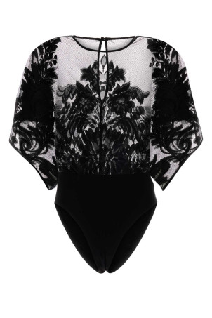Black lace bodysuit NORMA KAMALI (ST126BDLT77)