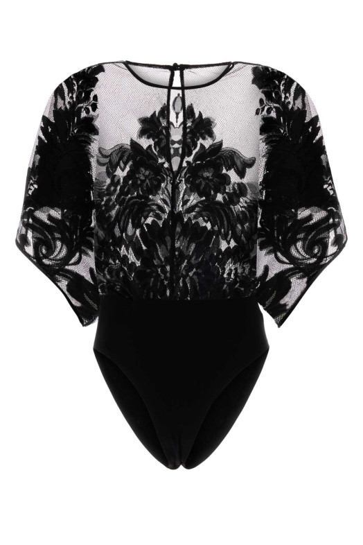 Black lace bodysuit NORMA KAMALI (ST126BDLT77)