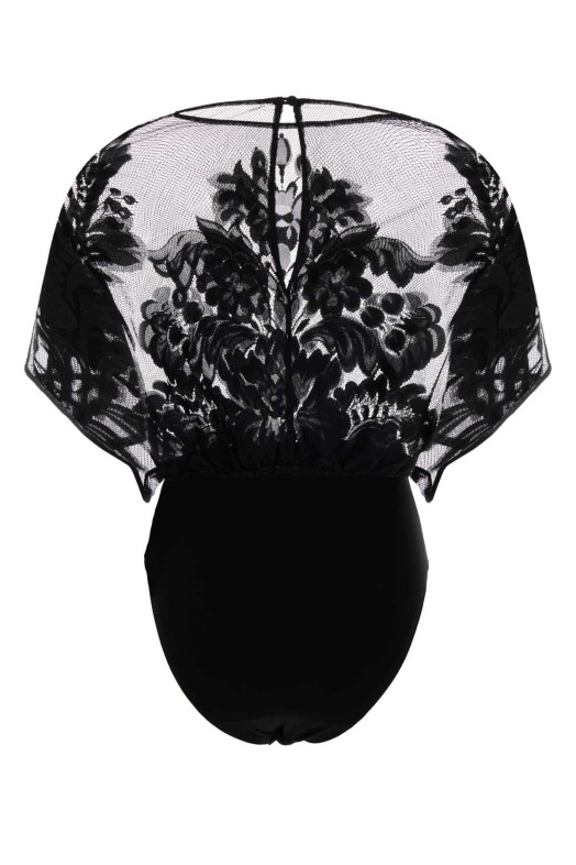 Black lace bodysuit NORMA KAMALI (ST126BDLT77)