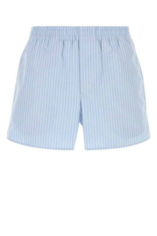 Embroidered poplin shorts AMI (USO806CO0219)