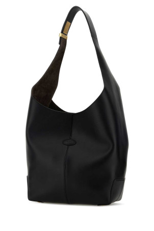 Black leather Tod s Di Bag Folio bucket bag BLUE TOD'S (XBWDBMS0400UCT)