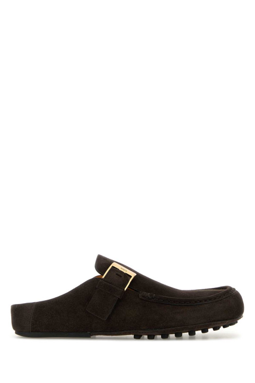 Dark brown suede slippers TOD'S (XXW58L0JZ00RE0)