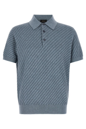 'Trama' weaving polo Blue