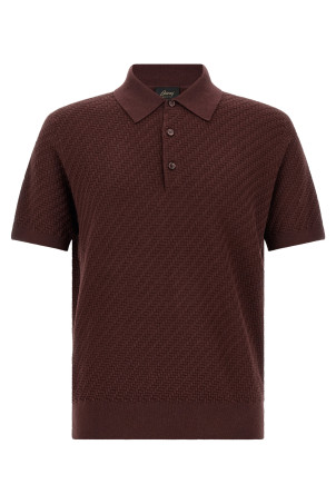 'Trama' weaving polo Purple