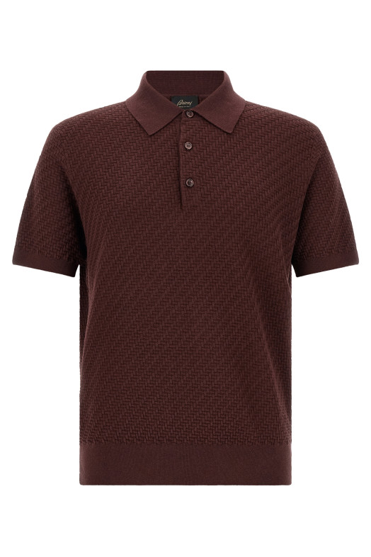 'Trama' weaving polo Purple