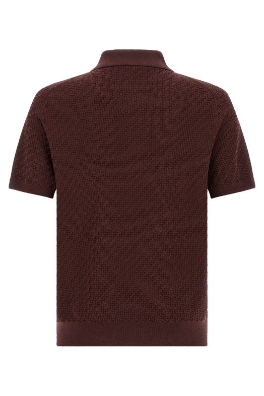 'Trama' weaving polo Purple