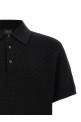 'Trama' weaving polo Black