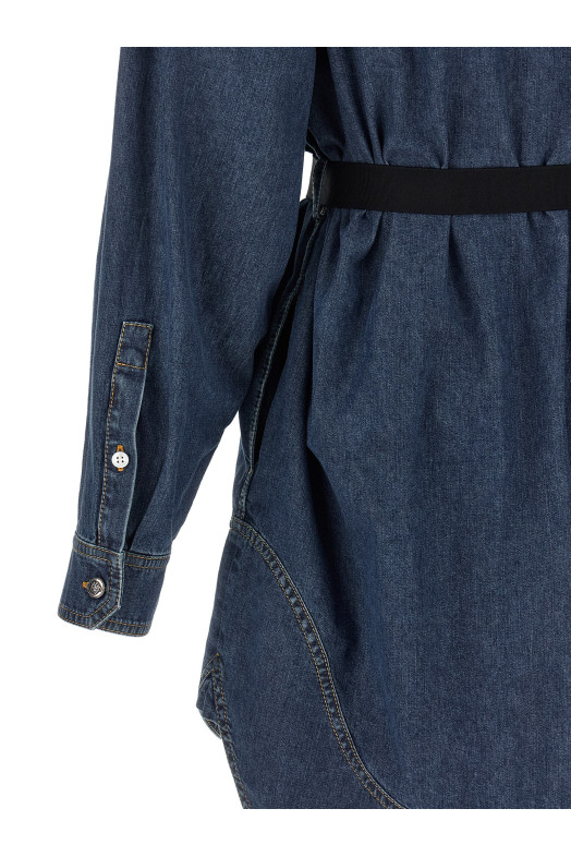 Chambray denim dress Blue