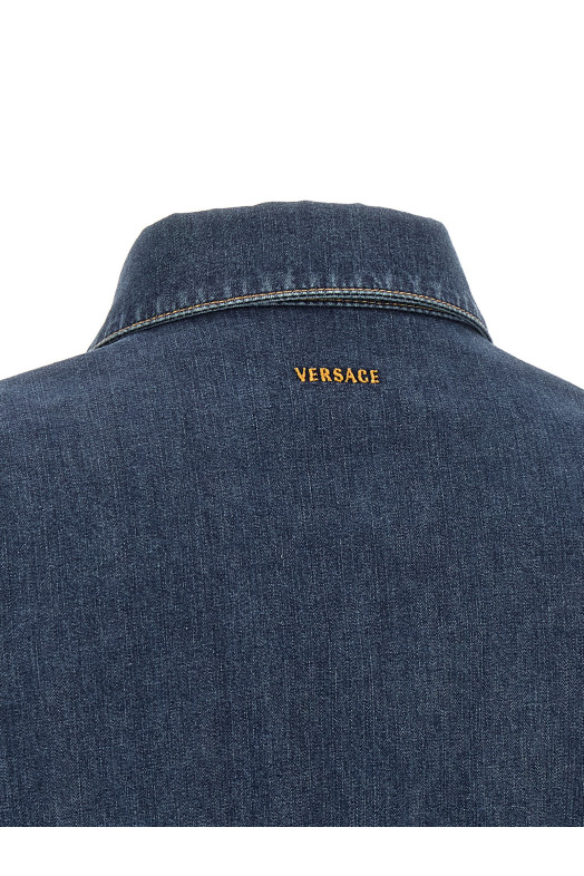 Chambray denim dress Blue