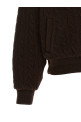 Braided bomber jacket Brown